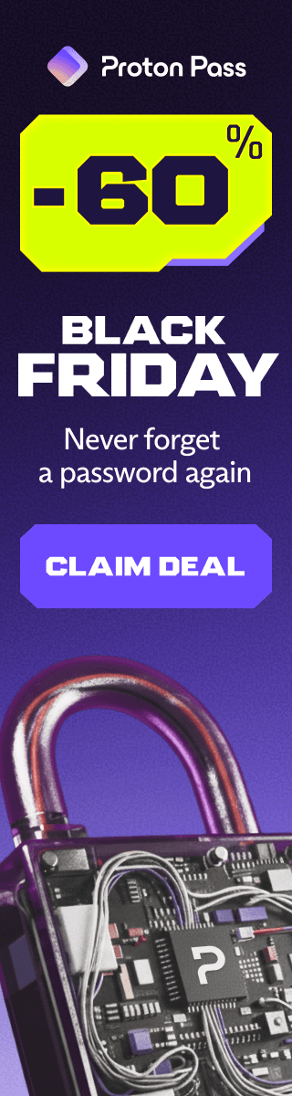Proton Pass Black Friday - Save 75%