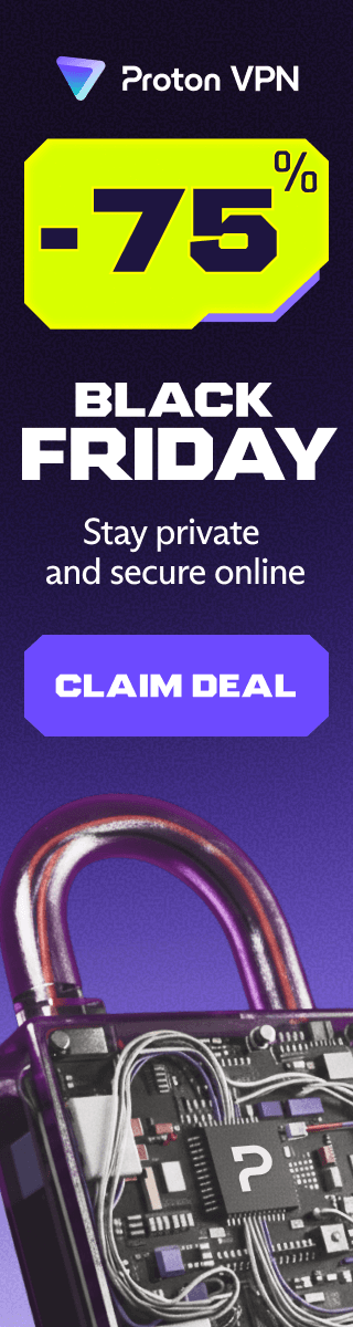 Proton VPN Black Friday - Claim 75% off deal