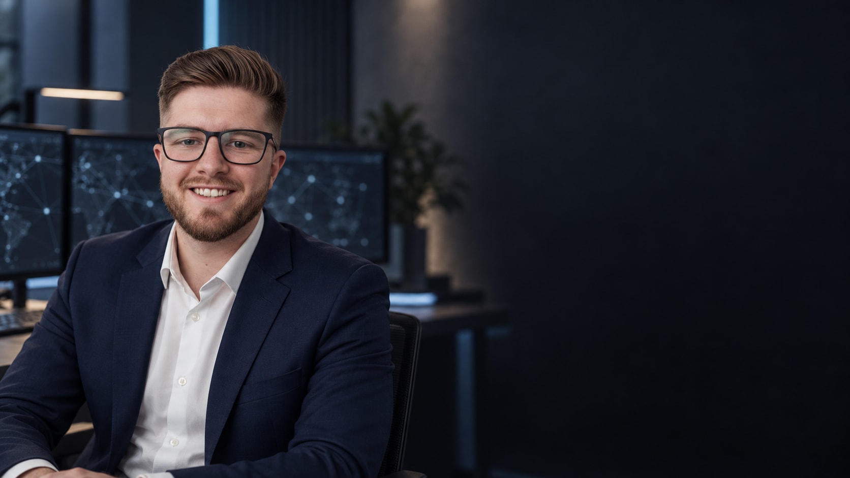 Joshua Clarke in a security operations workspace